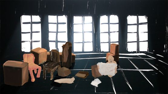 Manual Man by Tala Madani contemporary artwork Moving Image