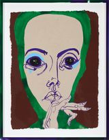 i like worried painted - paint by Del Kathryn Barton contemporary artwork painting