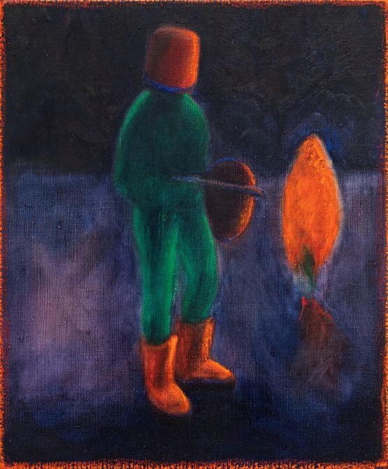 Sci-fi Roman by William Bennett contemporary artwork Painting