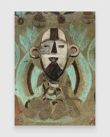 EvolutionNorth Wall of Mogao Cave No. 220 Boa Pongdudu Mask by Xu Zhen contemporary artwork painting