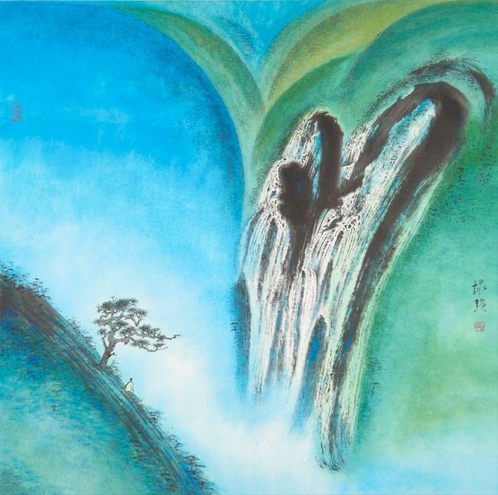 Song of the Springs in the Pine Hills No.3 by Kan Taikeung contemporary artwork Works on Paper