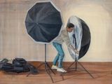 Setting Up Lights 01 by Jina Park contemporary artwork painting