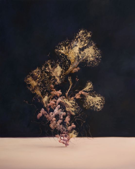 I wish I were a flower by Enrico Minguzzi contemporary artwork Painting