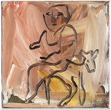Mann Auf Schaf by Walter Dahn contemporary artwork painting
