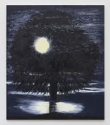 Purple Beech Night Sky by Ann Craven contemporary artwork painting