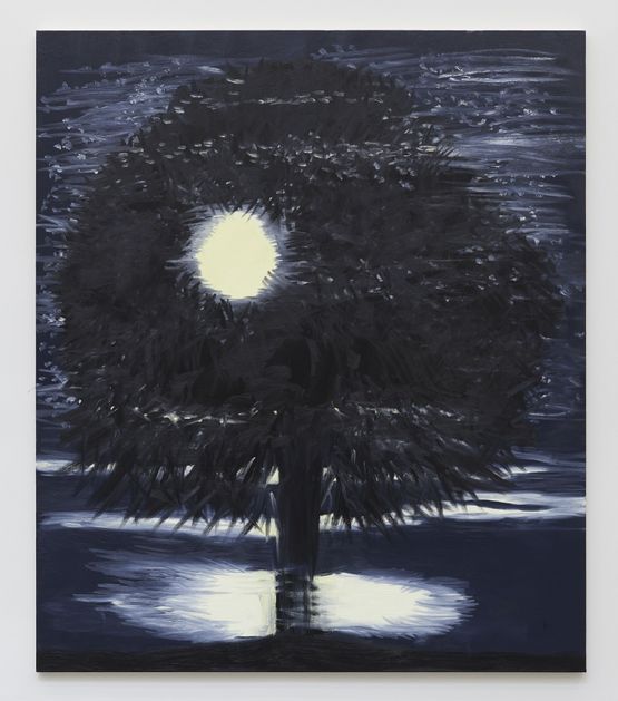 Purple Beech Night Sky by Ann Craven contemporary artwork Painting
