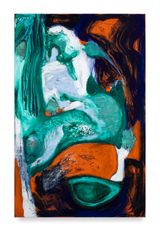 MALACHITE BELLY OJO by Donna Huanca contemporary artwork painting
