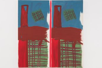 Contemporary art exhibition Bernard Piffaretti Painting Caption at Kate MacGarry London United Kingdom