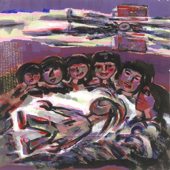 Flying by Chen Haiyan contemporary artwork Painting