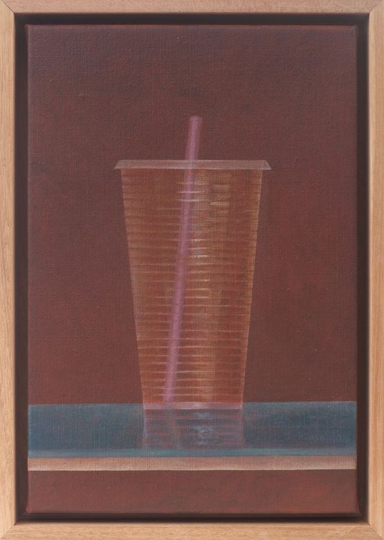 Straw pink by Noor Mahnun Anum contemporary artwork Painting
