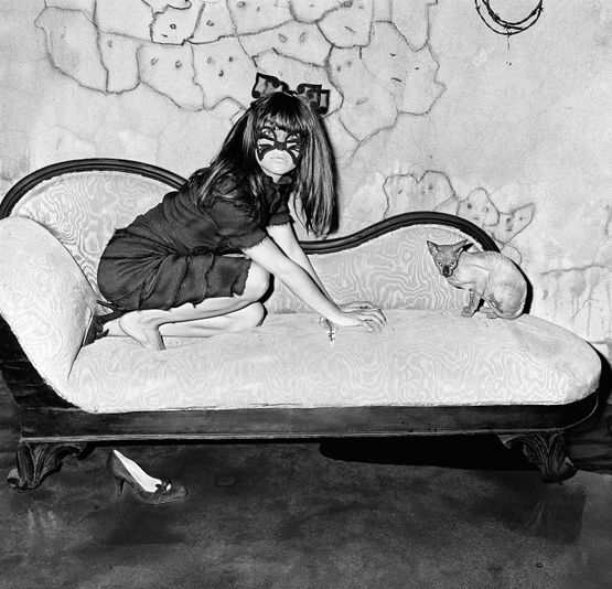 Selma Blair and Sphinx by Roger Ballen contemporary artwork Photography
