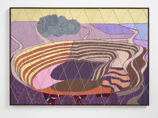 Nature Works Copper and Cobalt Mine DRC by Yinka Shonibare CBE RA contemporary artwork Textile