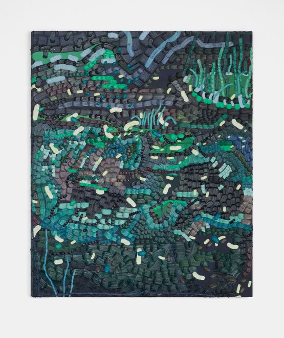 Crawling in grass by Lily Ramirez contemporary artwork Painting