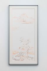 Copy Ni Zans Autumn Pavilion and Tree by Cui Jie contemporary artwork works on paper