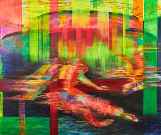 Buffering by Chi Peng contemporary artwork Painting