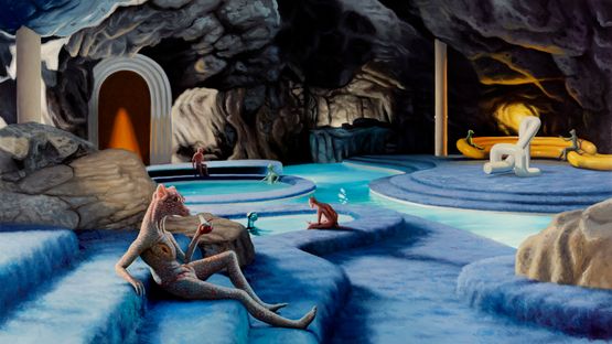 among the leavers by Jeremy Olson contemporary artwork Painting