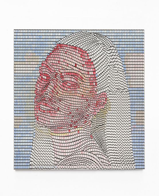 Kim Kardashian II by Thomas Bayrle contemporary artwork Painting