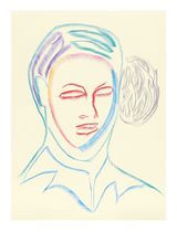 Face and Mask 56 by Carlos Amorales contemporary artwork drawing works on paper