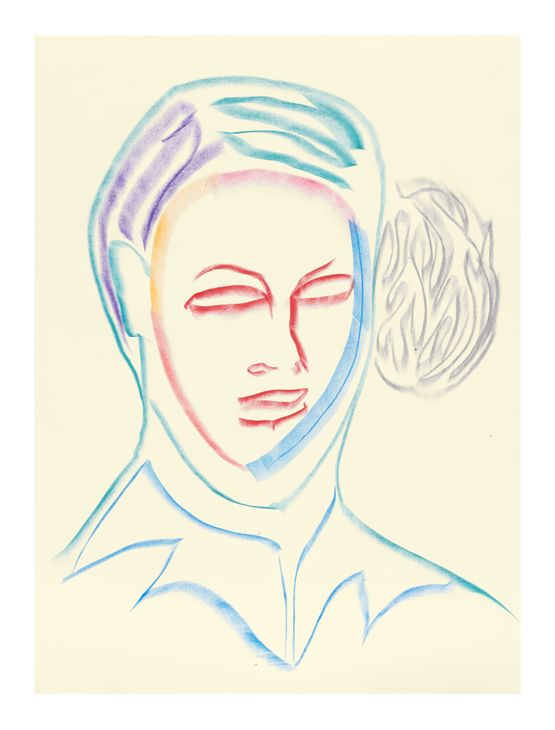 Face and Mask 56 by Carlos Amorales contemporary artwork Works on Paper