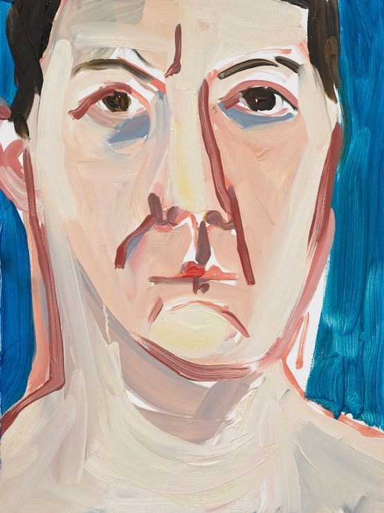 Self - Portrait December by Chantal Joffe contemporary artwork Painting
