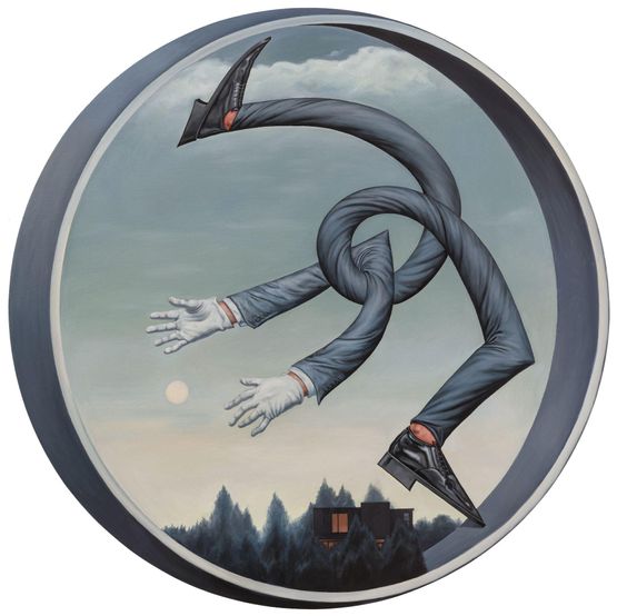 An Escape to the Moon by Zhou Song contemporary artwork Painting