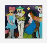 Summer Play II by Trude Viken contemporary artwork painting