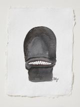 Headcase working drawing 43 by Julia Morison contemporary artwork works on paper