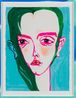 i just noticed yr rainbow by Del Kathryn Barton contemporary artwork Painting