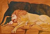 Museum Menageries 42 Rest by Prabhakar Pachpute contemporary artwork works on paper