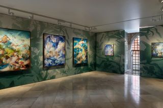 Contemporary art exhibition Flora Yukhnovich Egg at Victoria Miro Venice Italy