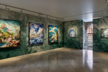 Contemporary art exhibition Flora Yukhnovich Egg at Victoria Miro Venice Italy
