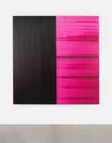 Untitled Lamp Black  Magenta by Callum Innes contemporary artwork painting