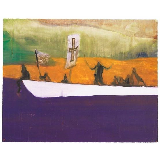 Untitled Canoe by Peter Doig contemporary artwork Print