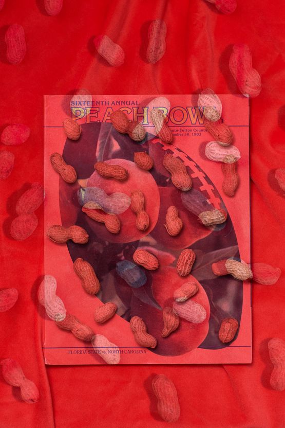 Peach Bowl and Peanuts by Roe Ethridge contemporary artwork Mixed Media