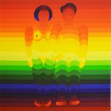 A Rainbow Couple A 3190 by Ay-O contemporary artwork print
