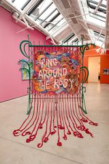 Ring around the Rosy by Alberta Whittle contemporary artwork textile