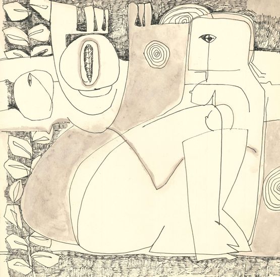 Untitled by Mona Saudi contemporary artwork Works on Paper
