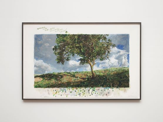Backwards Growing Tree Colour Sheet for Summer Days by David Claerbout contemporary artwork Painting