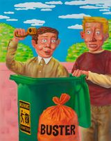 Garbage Day for Buster by Yang Jingzhou contemporary artwork painting