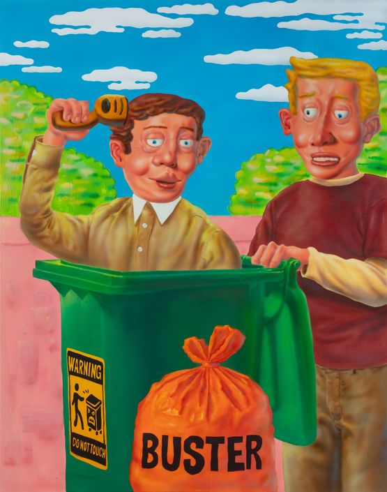 Garbage Day for Buster by Yang Jingzhou contemporary artwork Painting