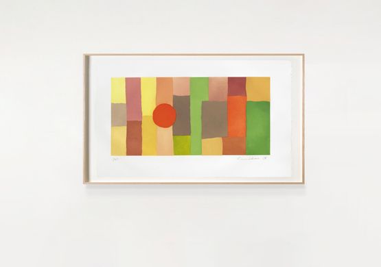 Journey by Etel Adnan contemporary artwork Print