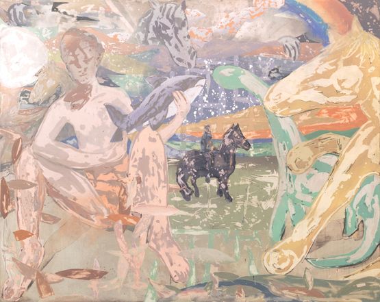 the great debate by Christian Rothwangl contemporary artwork Painting