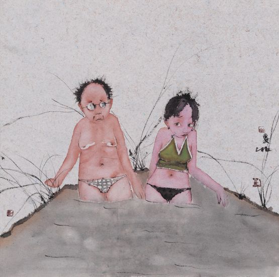 Weekend by Liu Qinghe contemporary artwork Painting