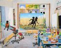 Kerry James Marshalls Studio in Chicago by Damien Elwes contemporary artwork Painting