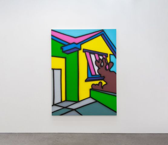 Untitled House by Howard Arkley contemporary artwork Painting
