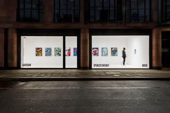 Contemporary art exhibition Spencer Sweeney Queue at Gagosian Davies Street London United Kingdom