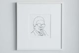 Pier Paolo Pasolini by Alfredo Jaar contemporary artwork drawing painting works on paper