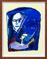 enter to exit once by Tom Polo contemporary artwork painting works on paper