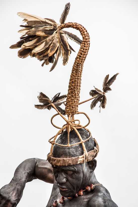 Salampasu Warrior DR Congo by Carol Beckwith  Angela Fisher contemporary artwork Photography