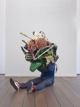 Sitting gathering by Daniel Firman contemporary artwork sculpture